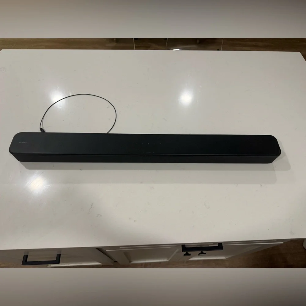 Sony Black Soundbar with Wired Connection - Slim Design